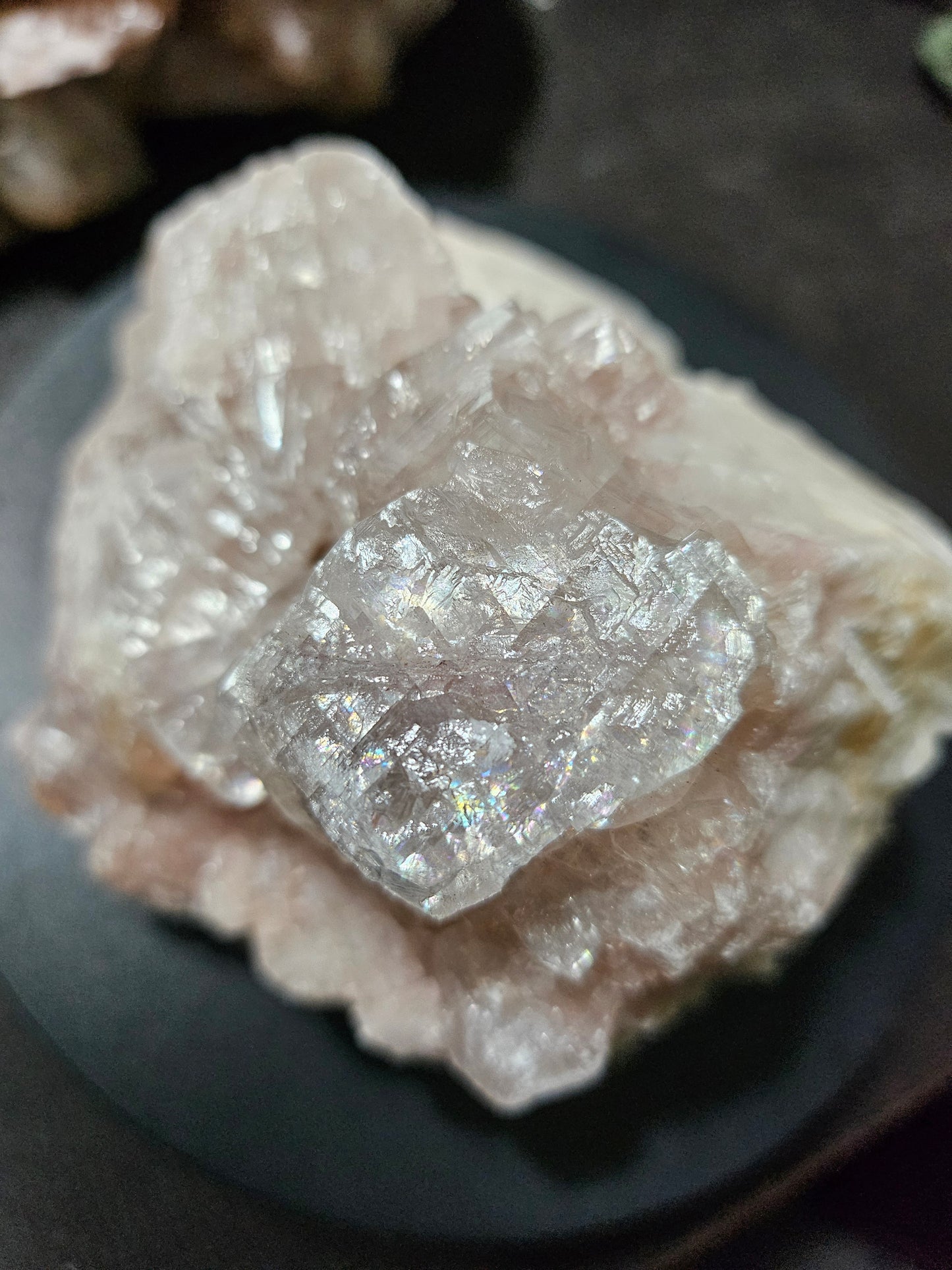 Calcite rose brute