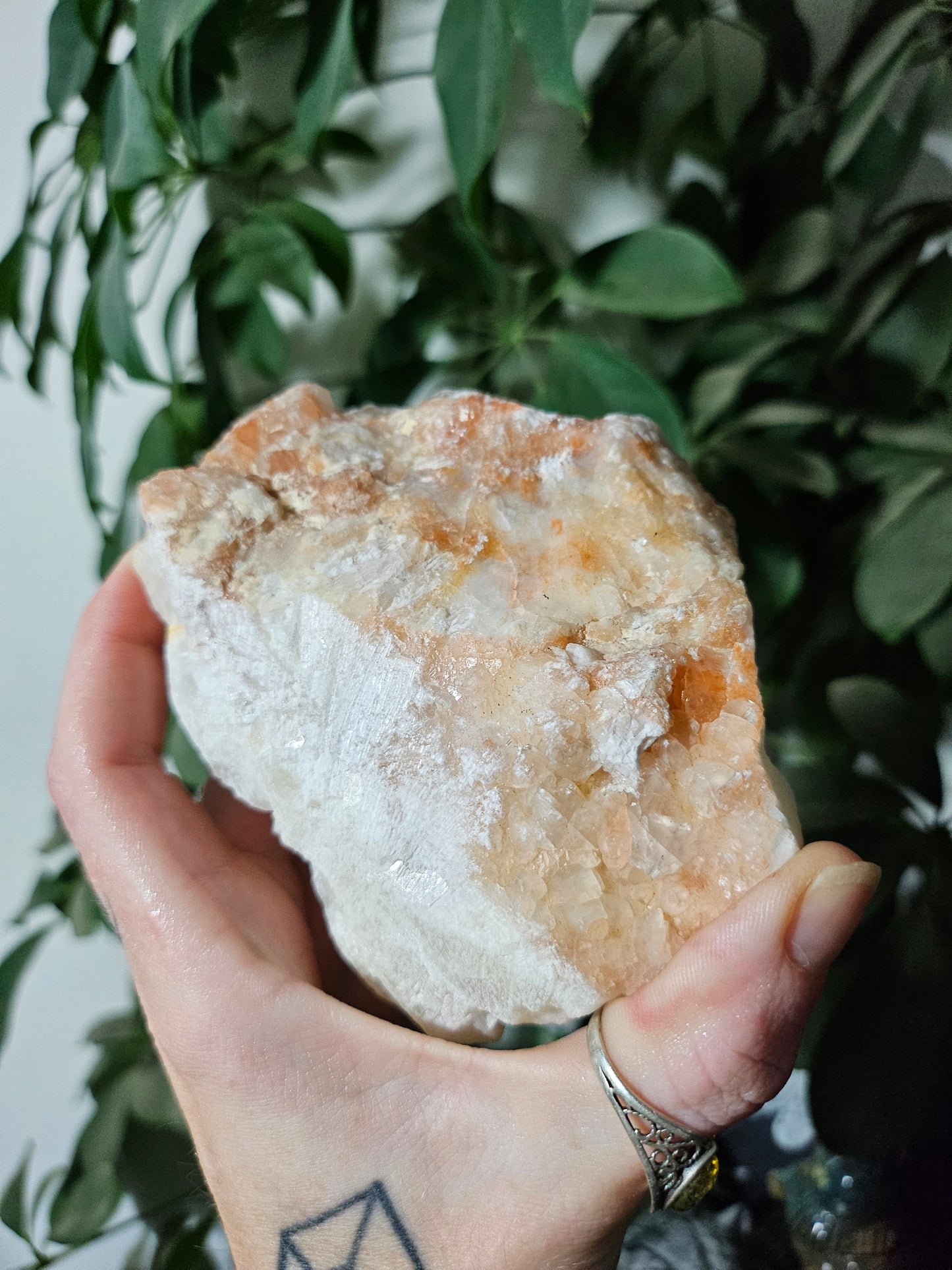 Calcite rose brute