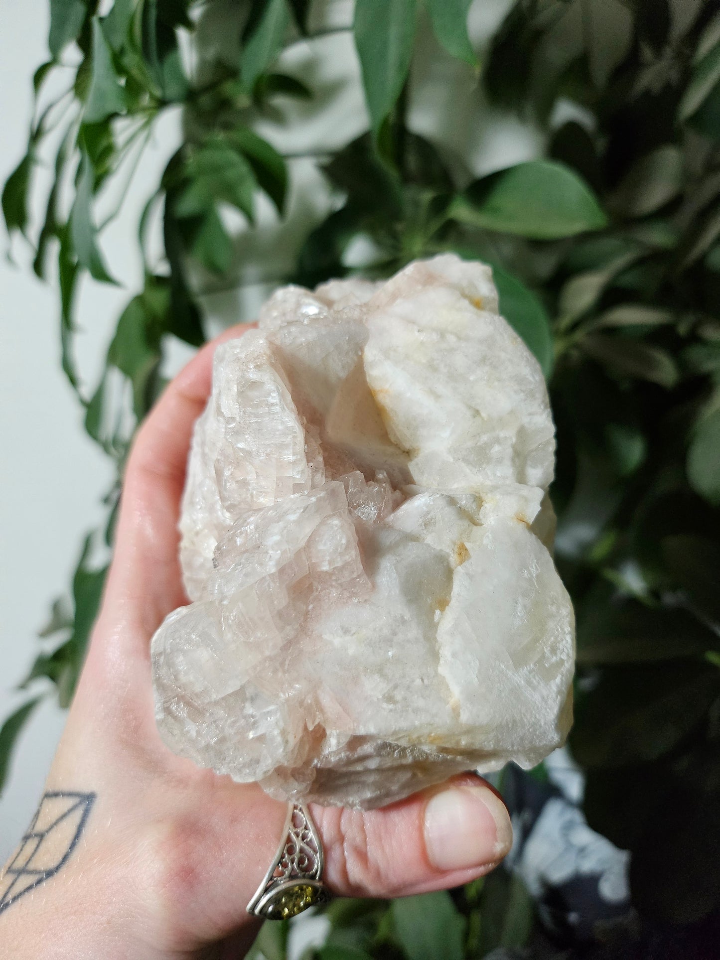 Calcite rose brute
