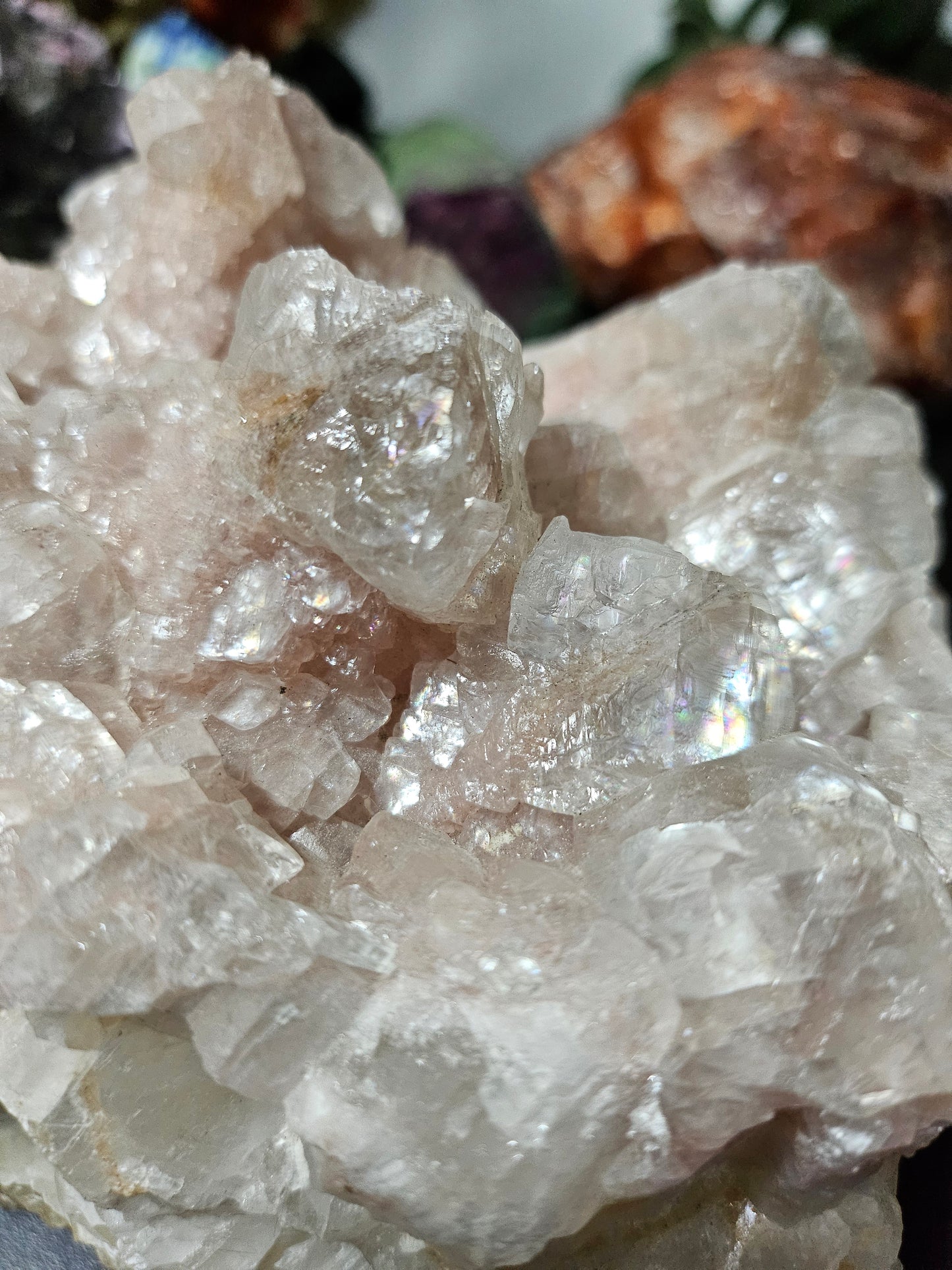 Calcite rose brute