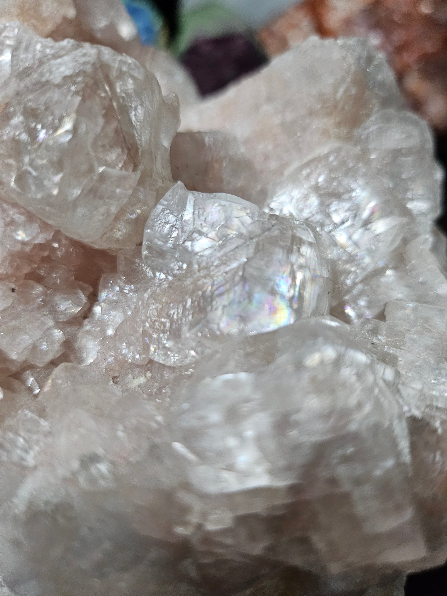 Calcite rose brute