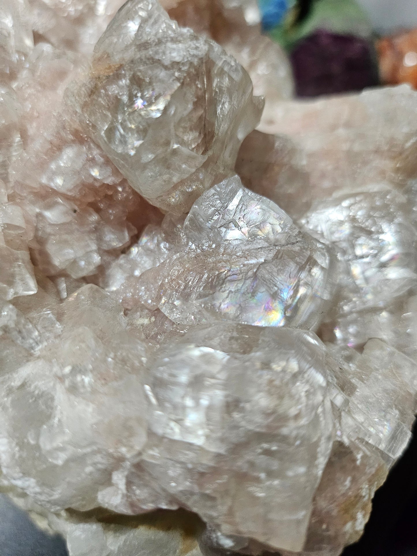 Calcite rose brute
