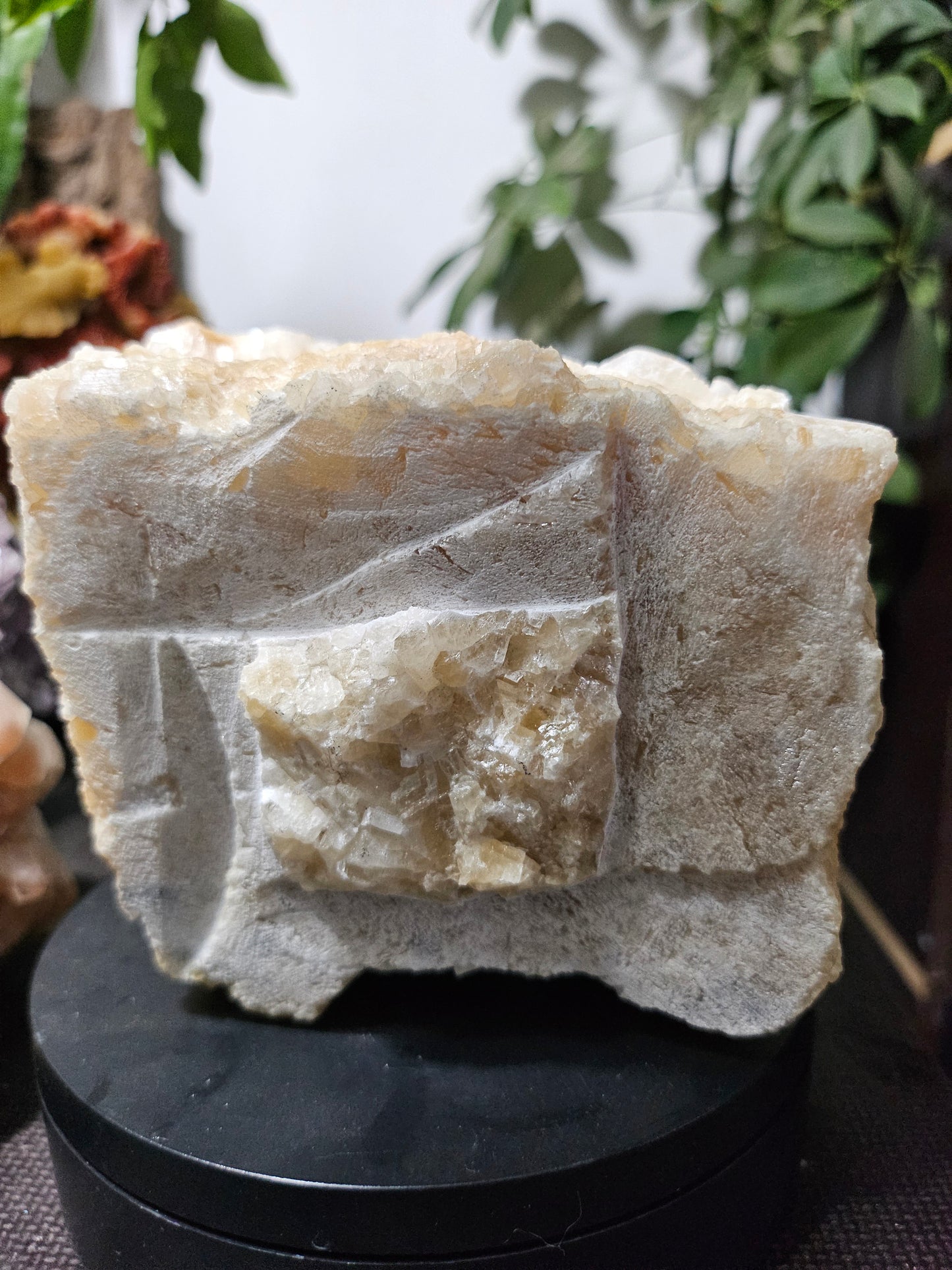 Calcite rose brute