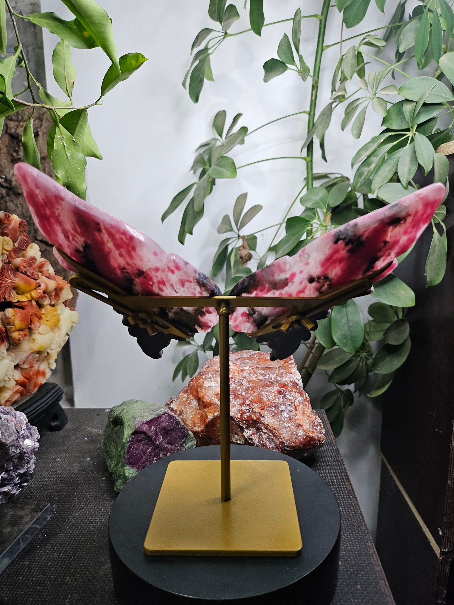 Ailes de papillon en Rhodonite