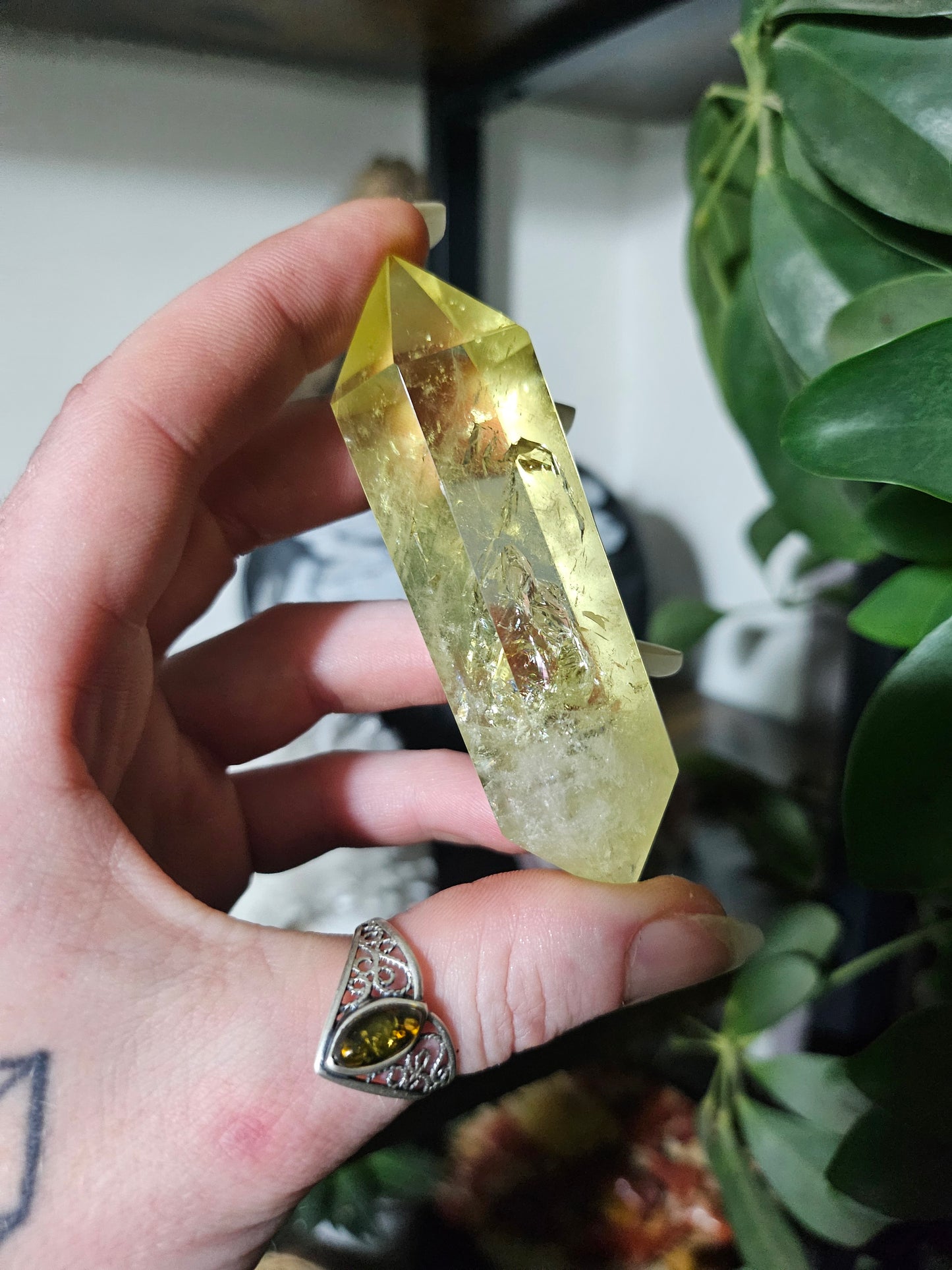 Double pointe en Citrine