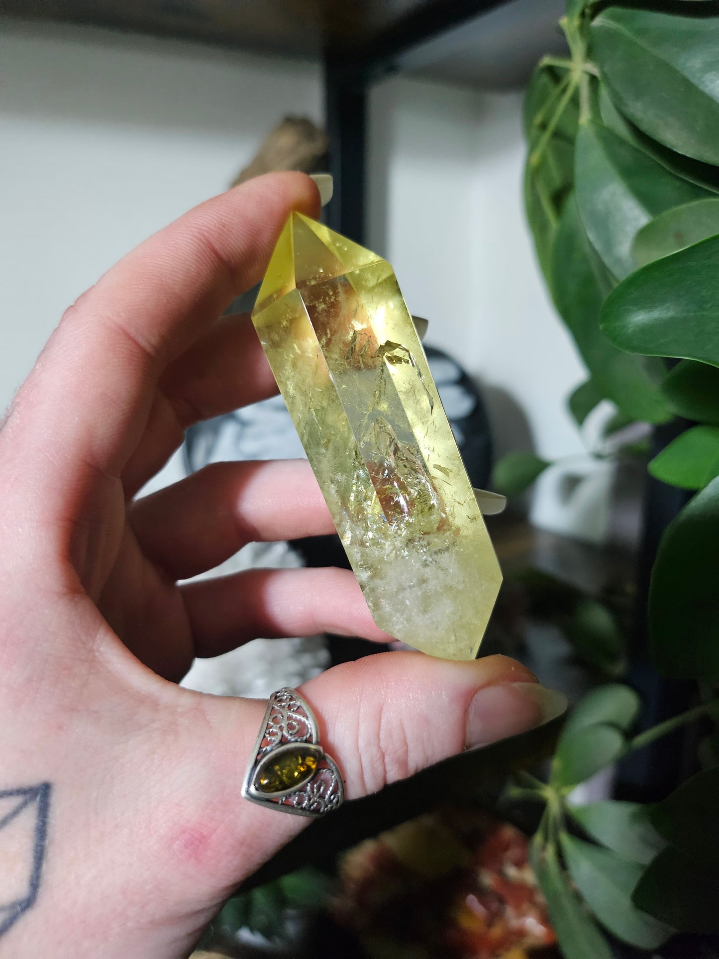 Double pointe en Citrine