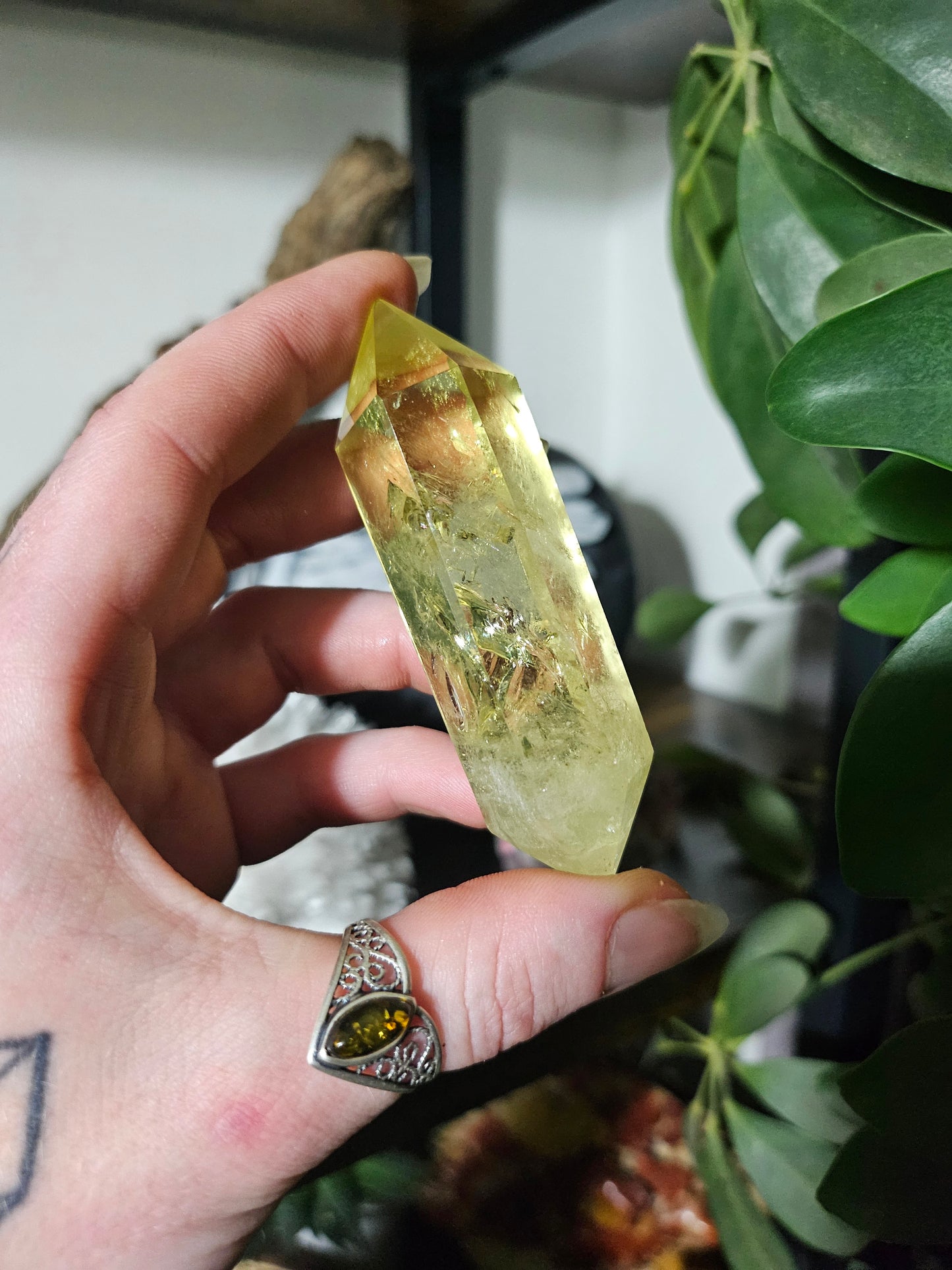 Double pointe en Citrine