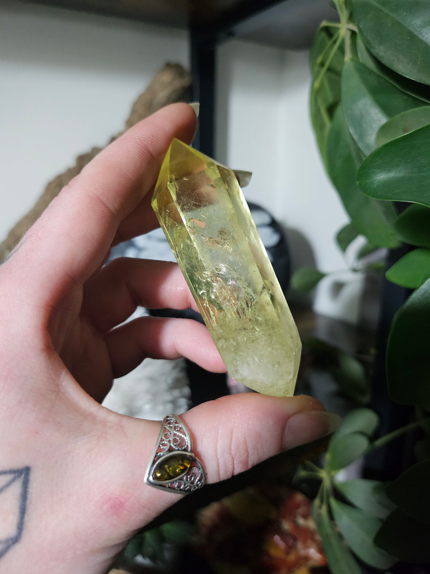 Double pointe en Citrine