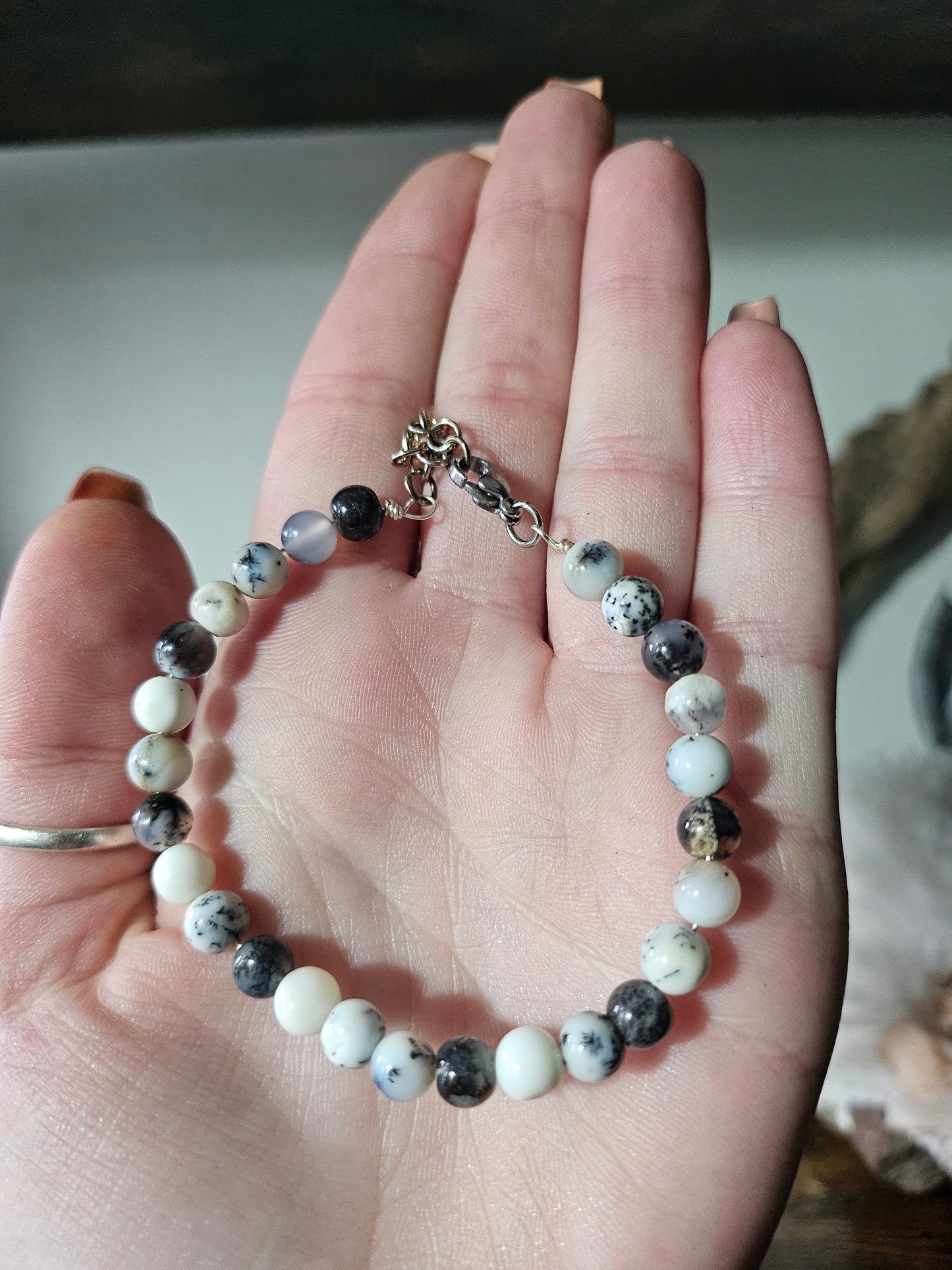 Bracelet en Agate dendritique