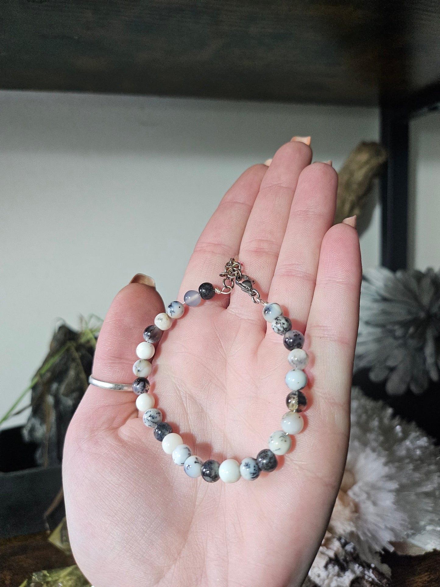 Bracelet en Agate dendritique