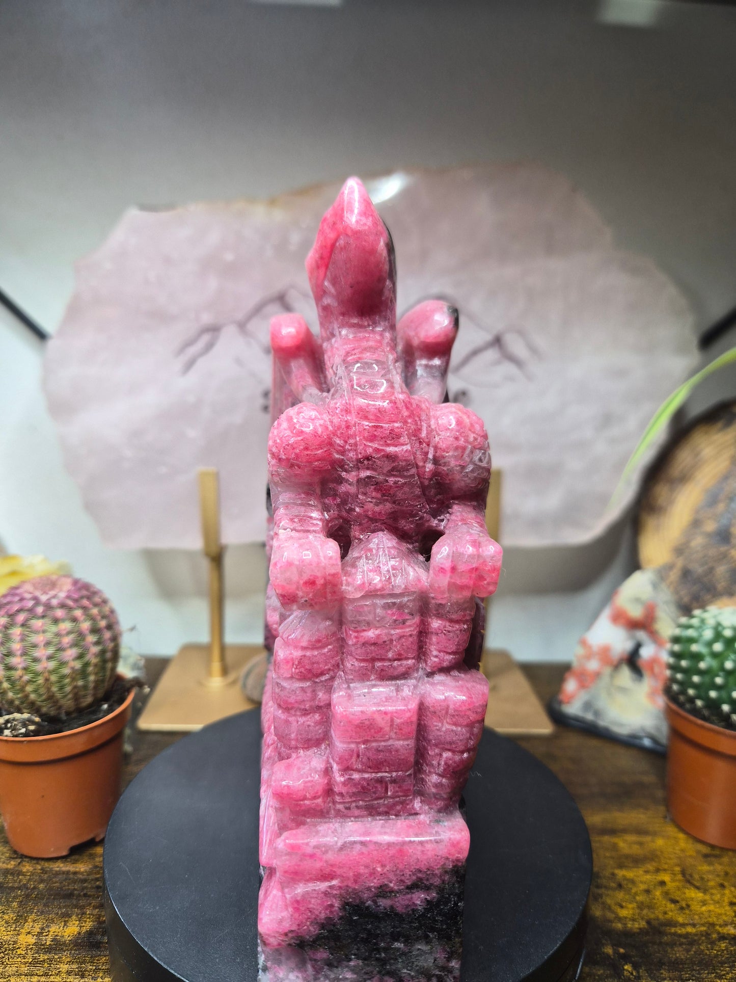 Dragon en Rhodonite
