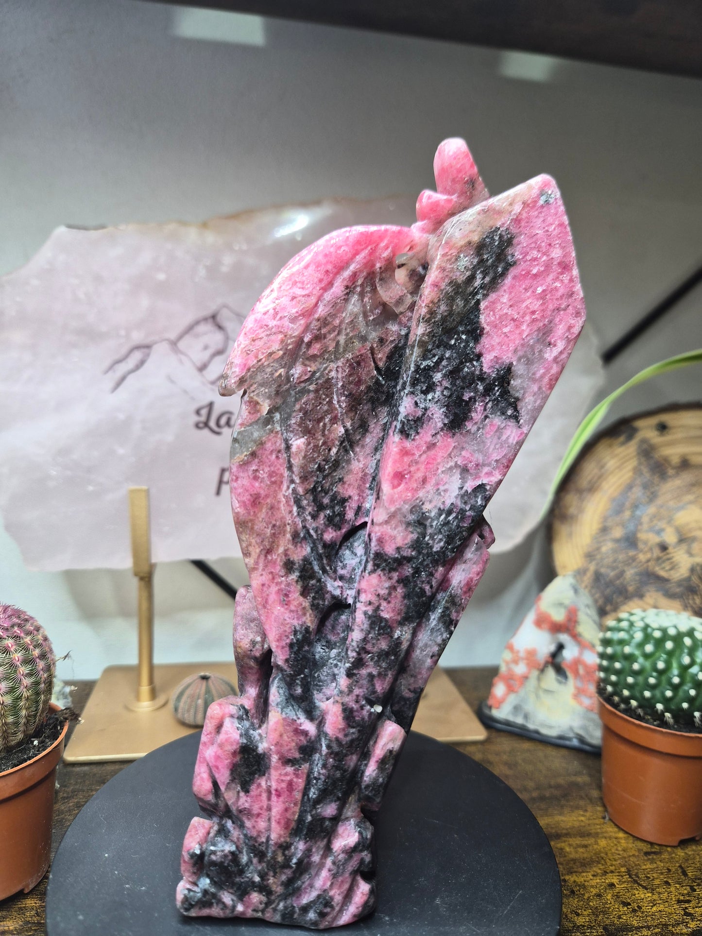 Dragon en Rhodonite