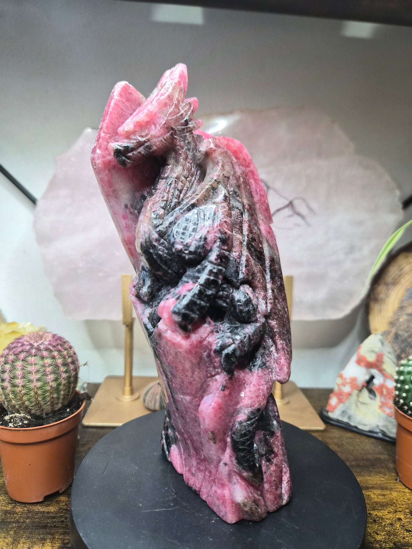 Dragon en Rhodonite