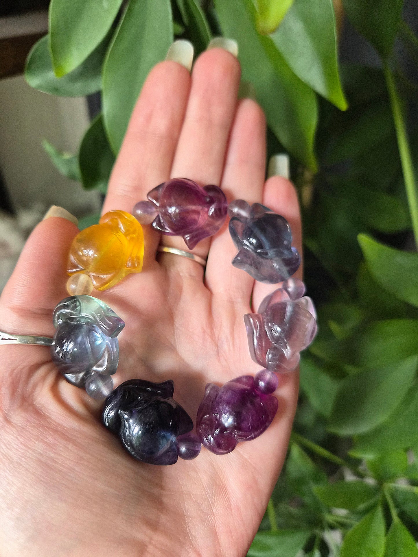 Bracelet Renard en fluorite