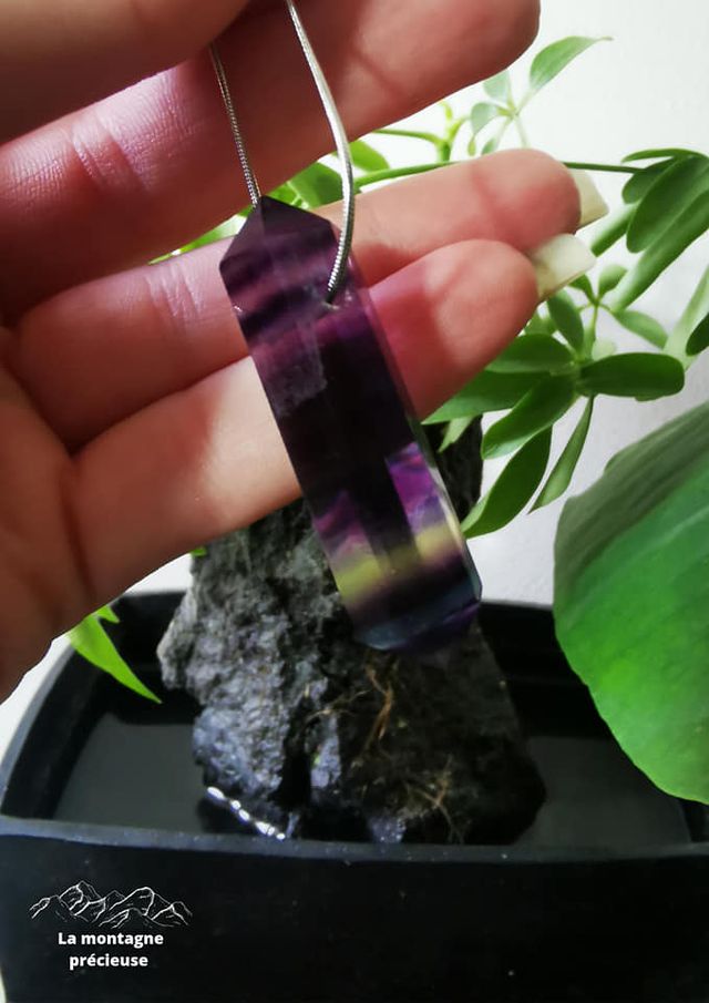 Pendentif pointe de Fluorite