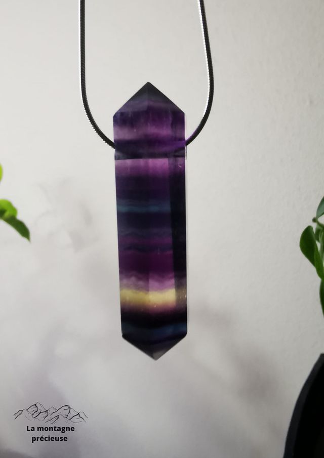 Pendentif pointe de Fluorite