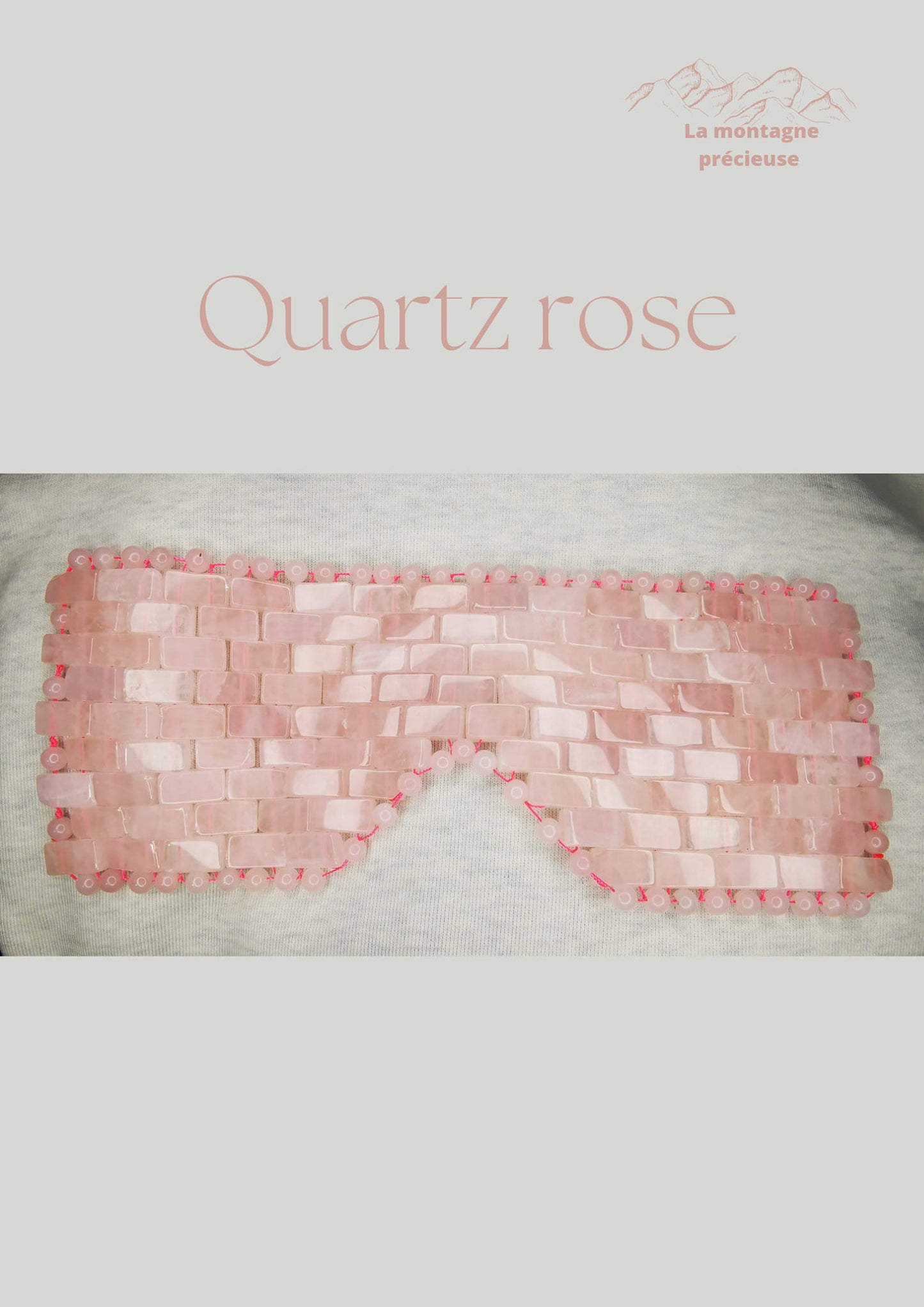 Masque pour les yeux en Quartz rose