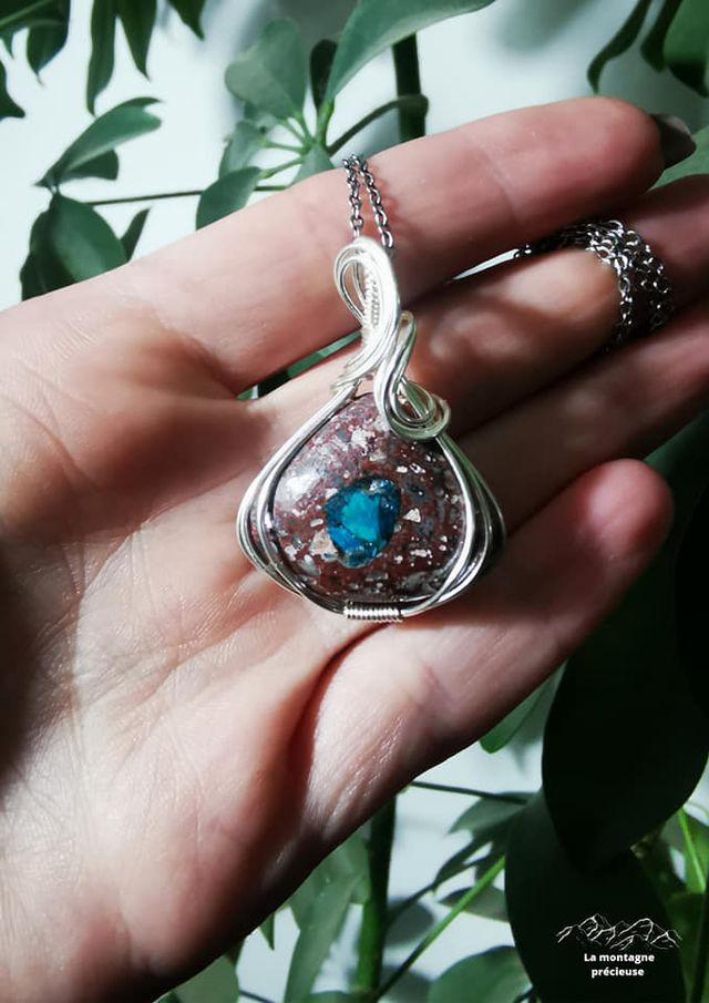Pendentif en Cavansite