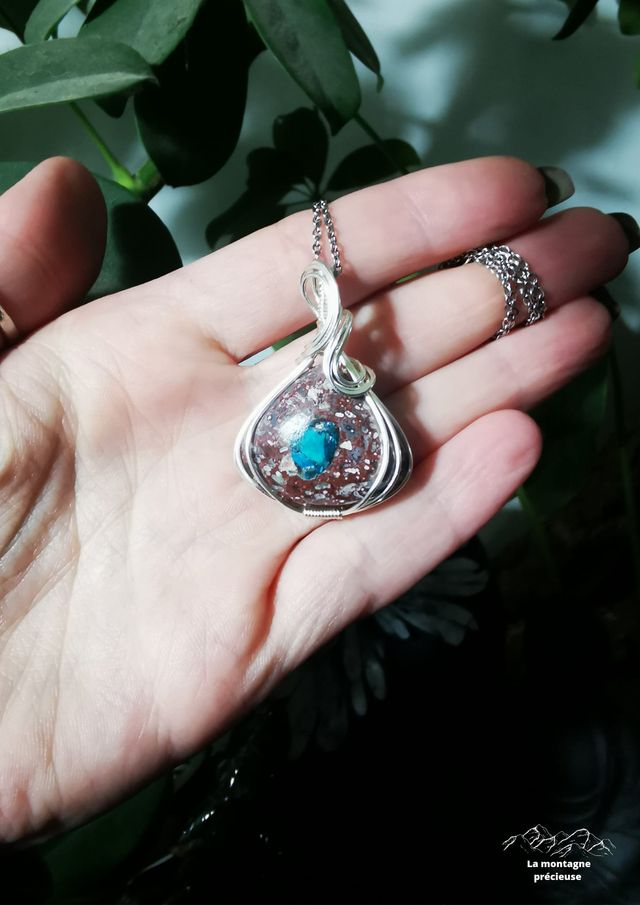 Pendentif en Cavansite