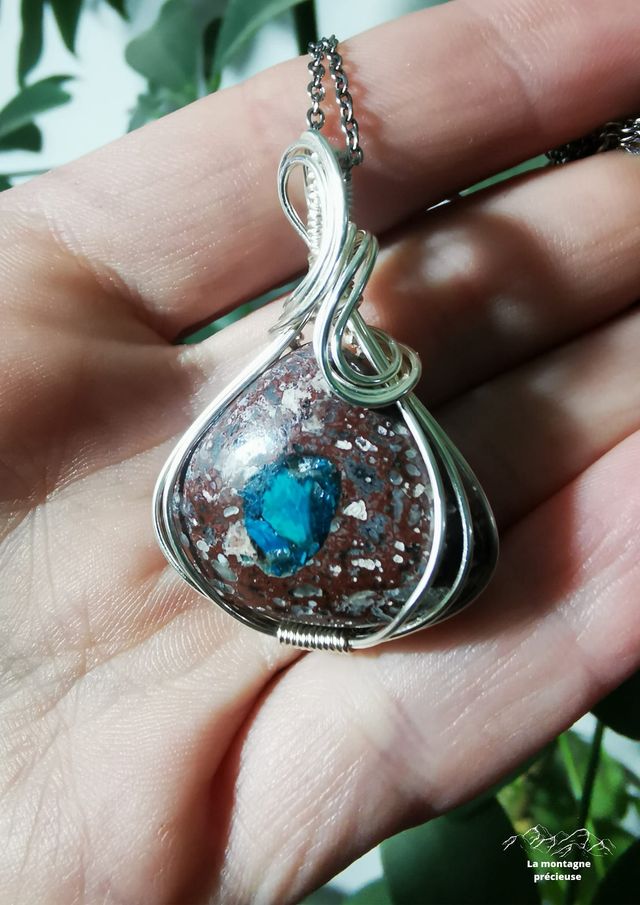 Pendentif en Cavansite