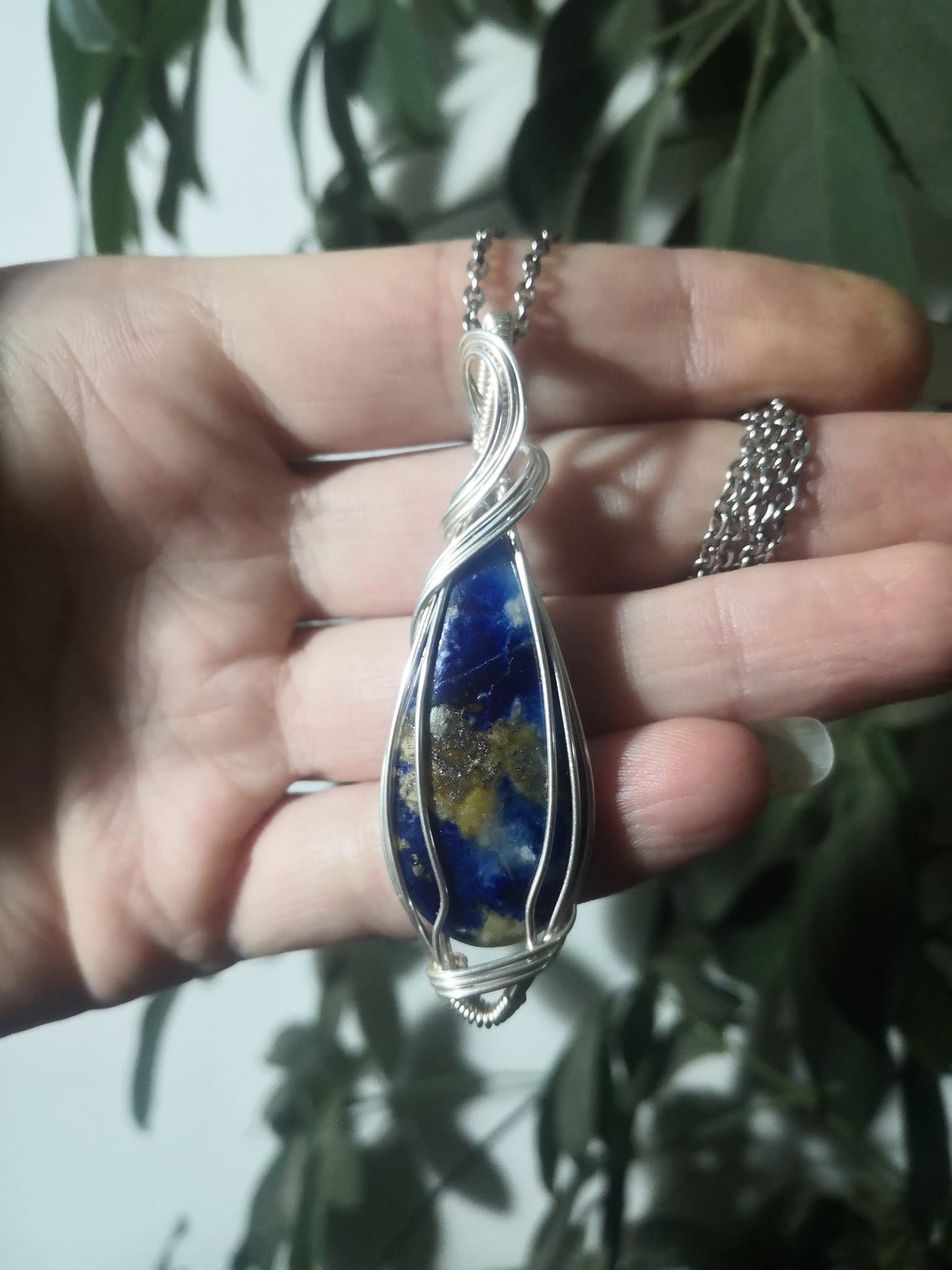 Pendentif en afghanite et mica