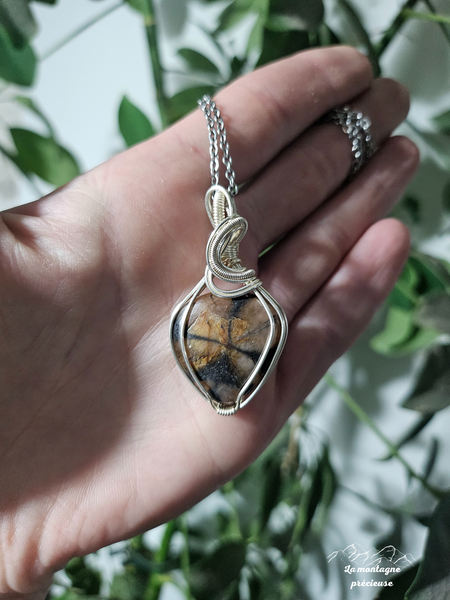 Pendentif en Chiastolite