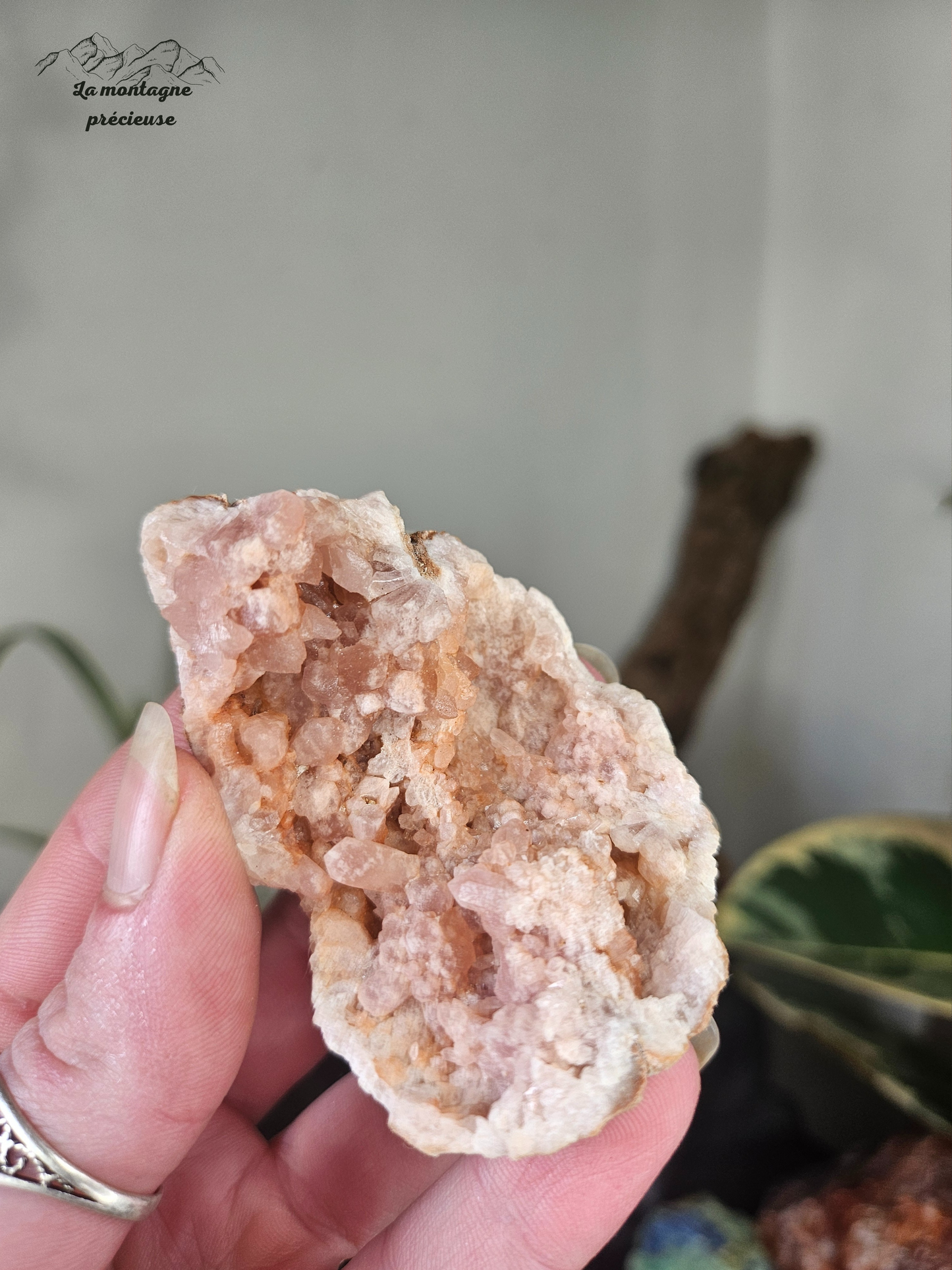 Géode en Améthyste rose