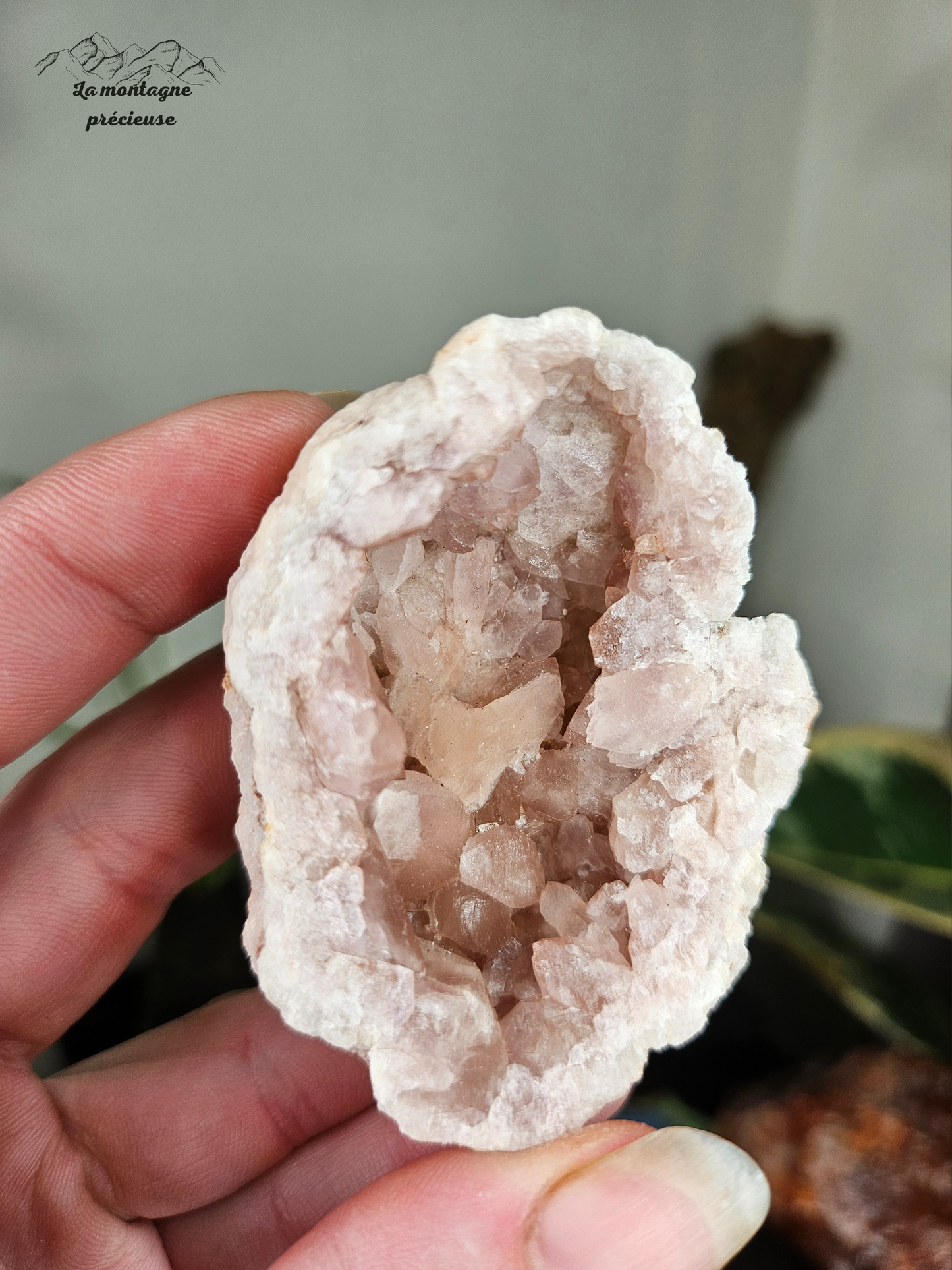 Géode en Améthyste rose