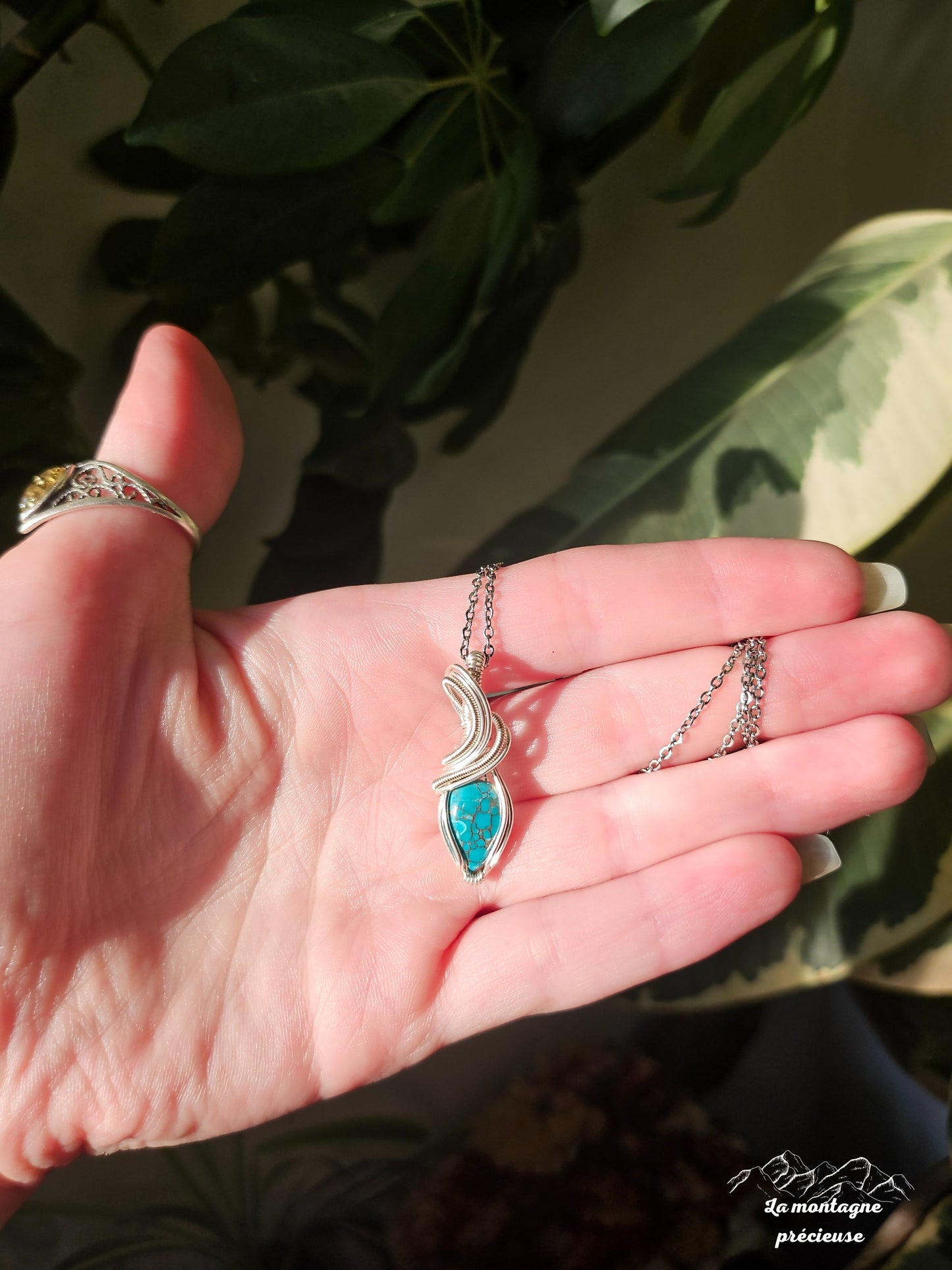 Pendentif en turquoise