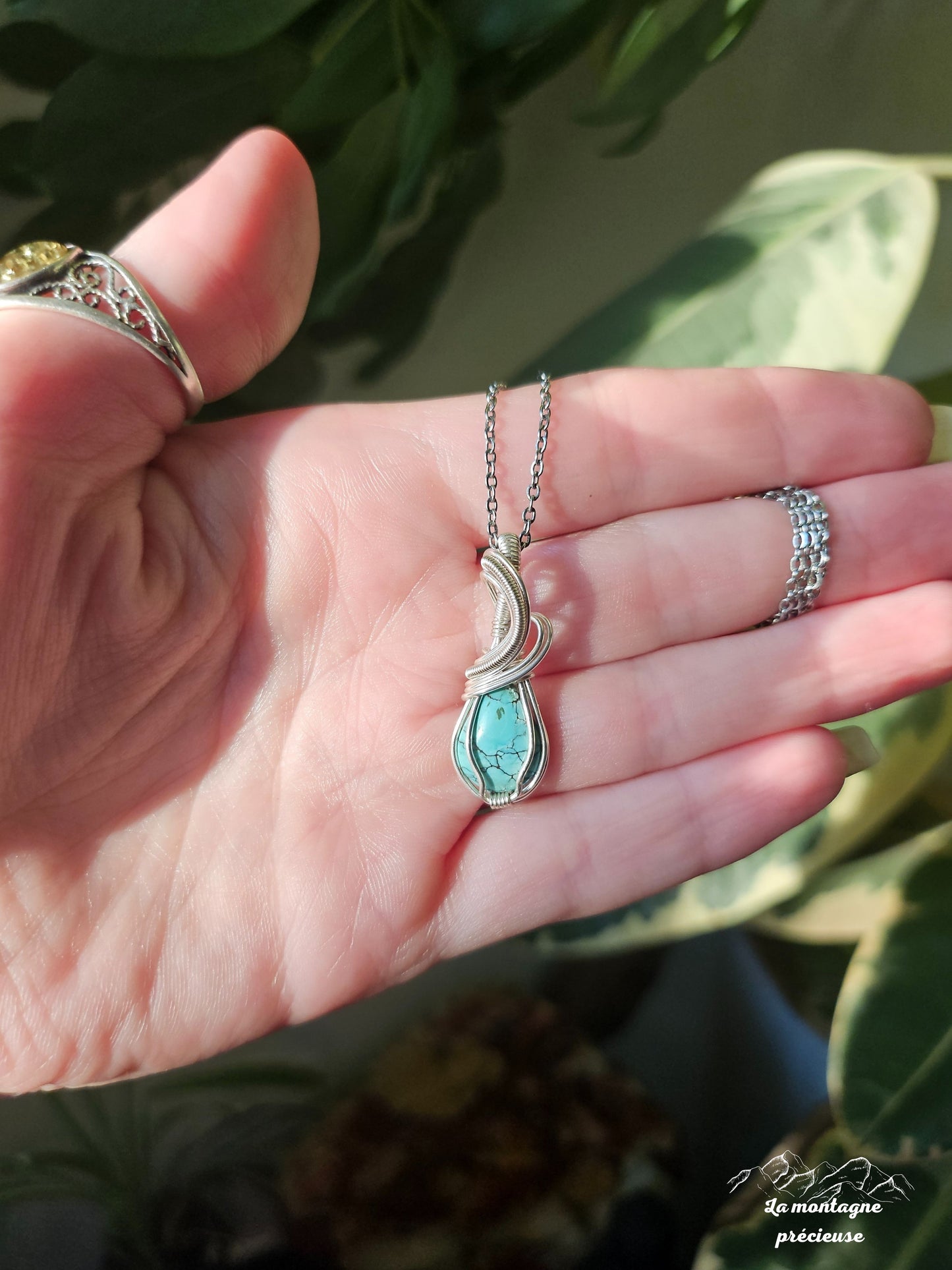 Pendentif en turquoise