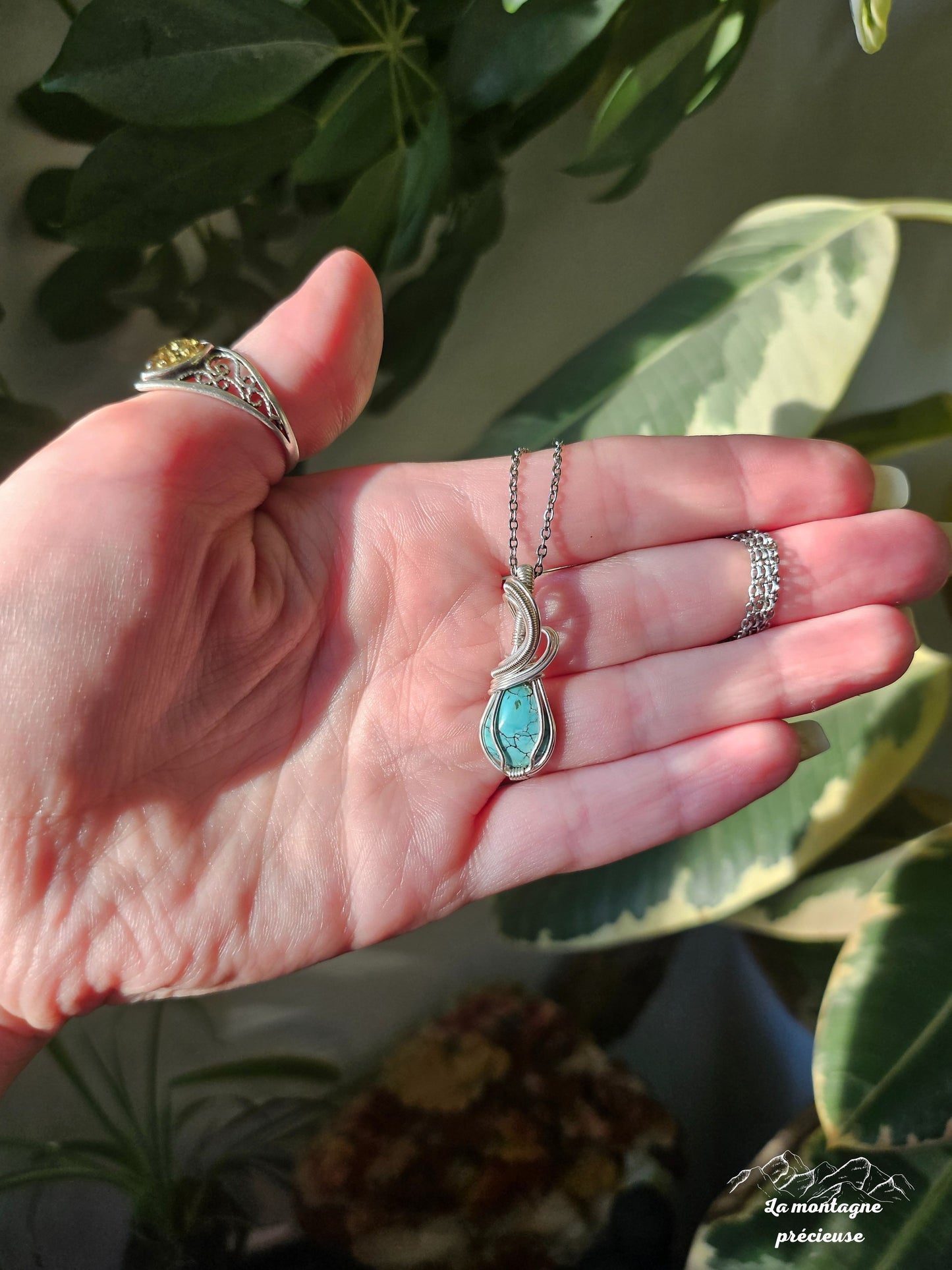Pendentif en turquoise
