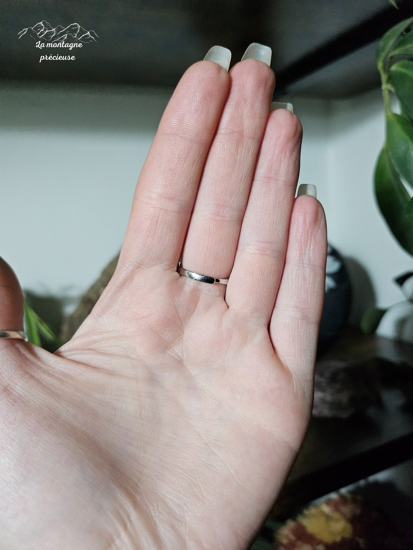 Bague en Améthyste stalactite