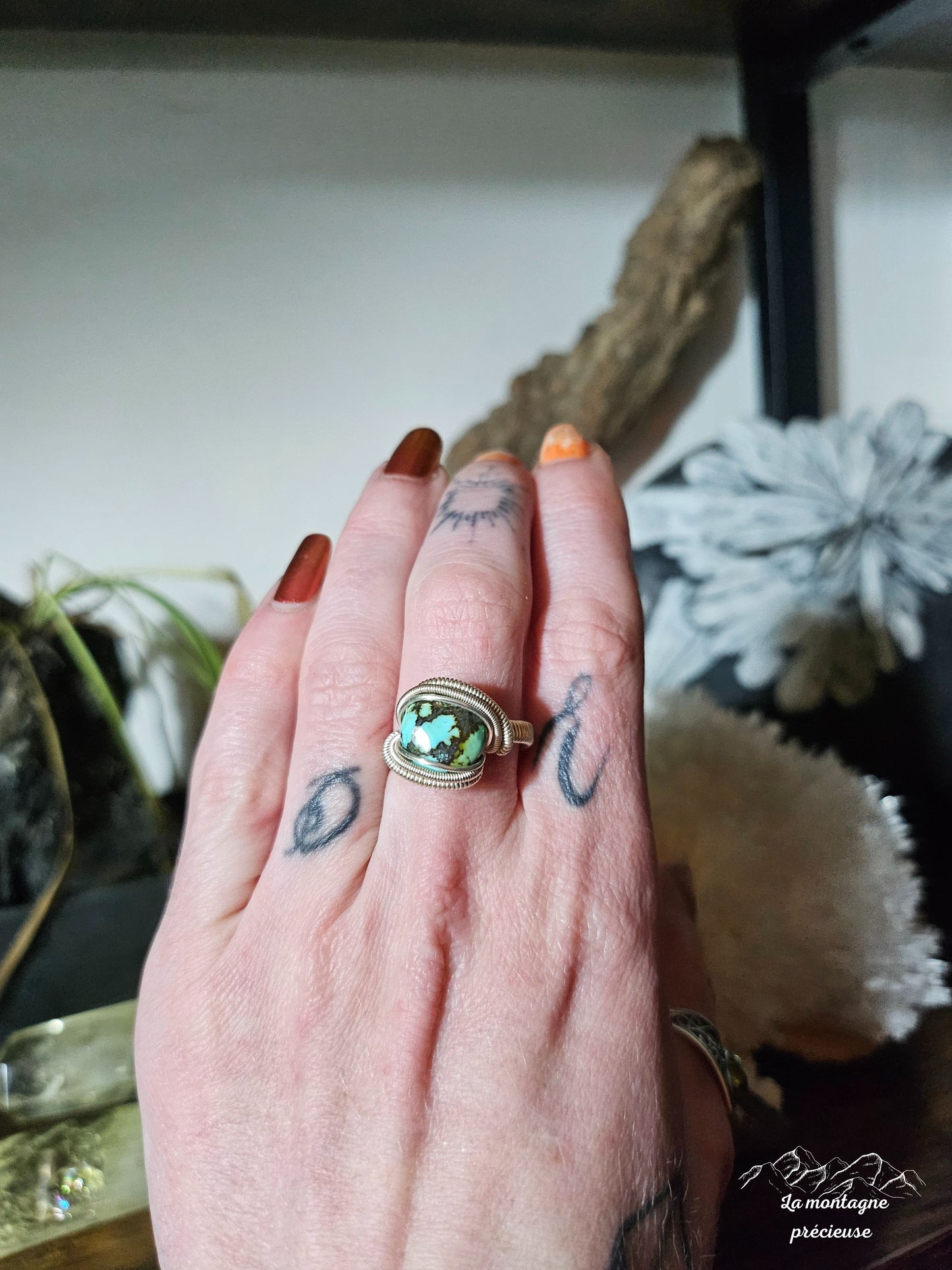 Bague en turquoise