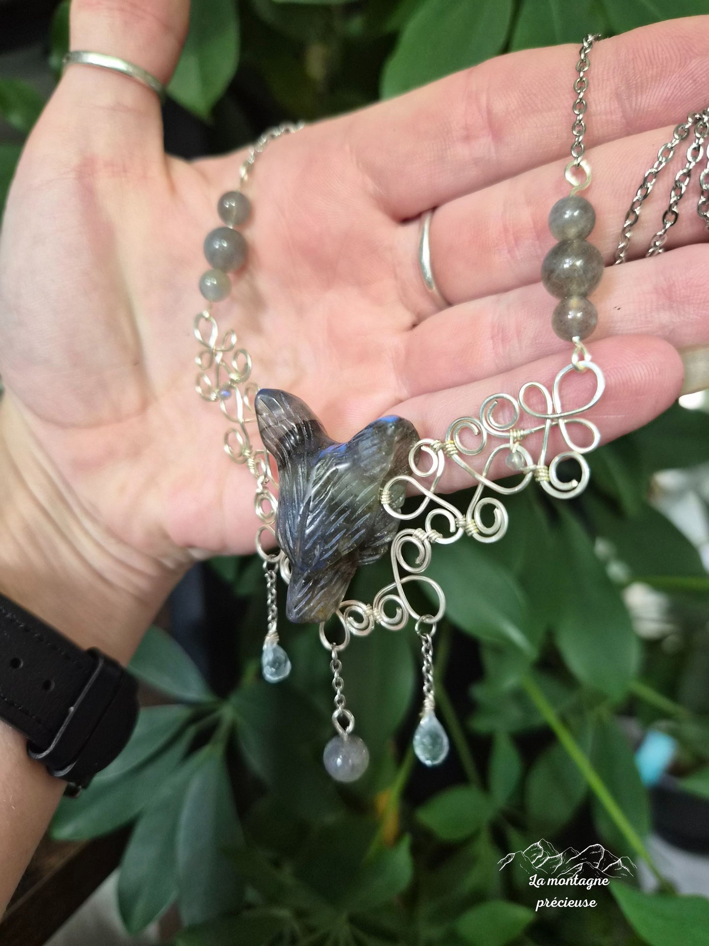 Pendentif dentelle de loup