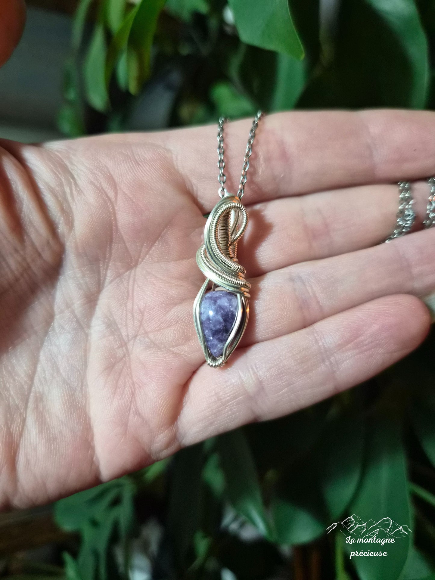 Pendentif en Lépidolite