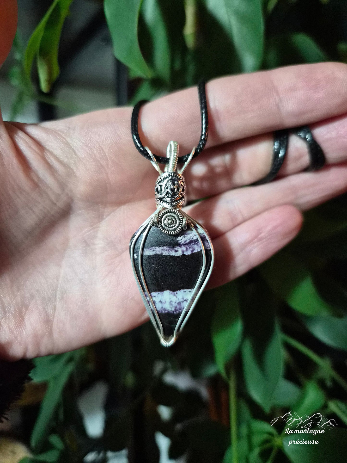 Pendentif "Éclaire spirituel" en Kammererite
