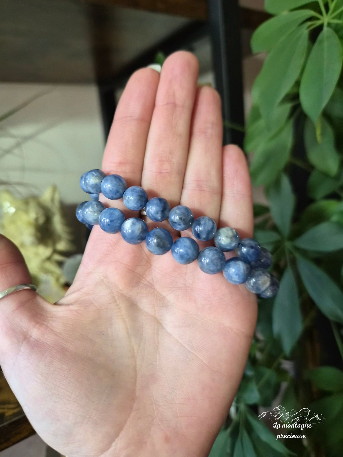 Bracelet en kyanite 8mm