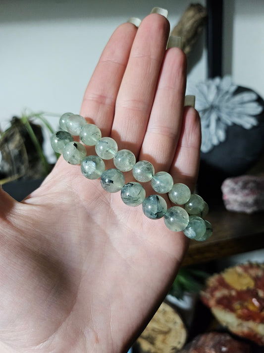 Bracelet en Préhnite 8mm