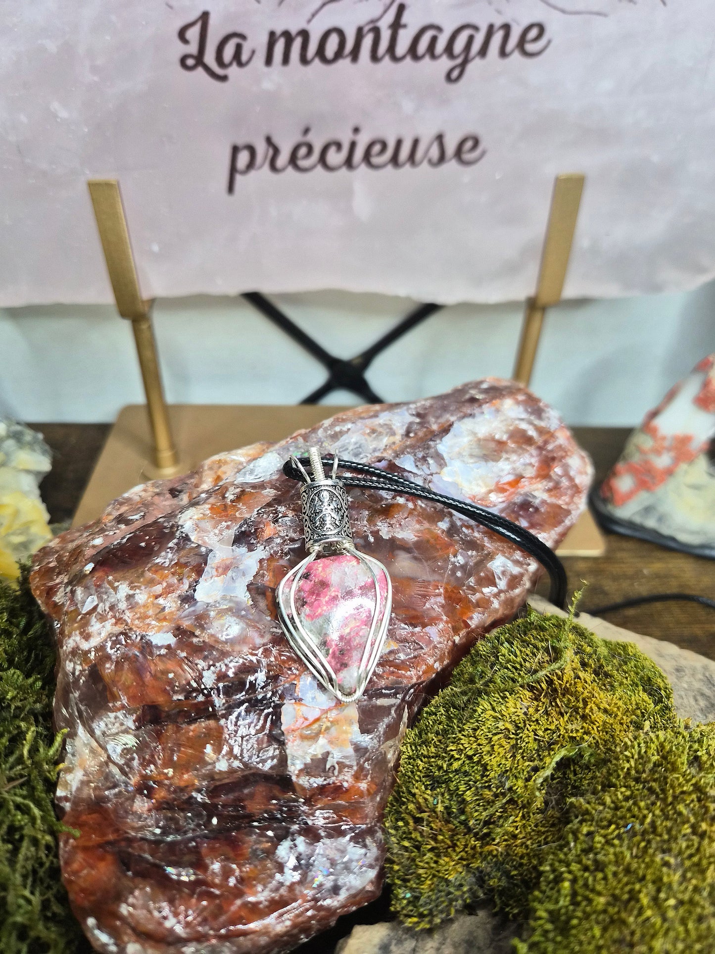 Pendentif "Étoile Guidante" en thulite