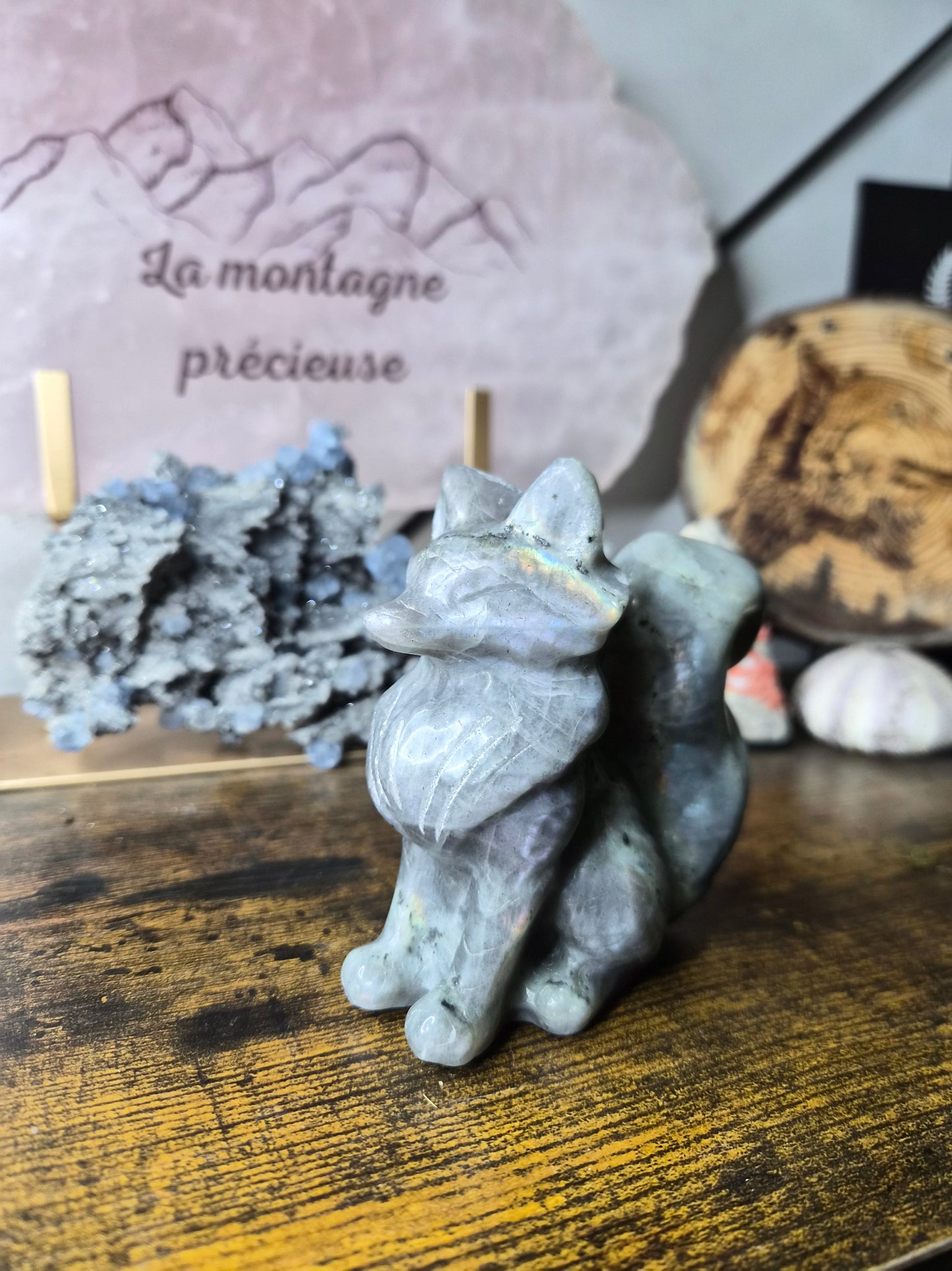 Renard en labradorite