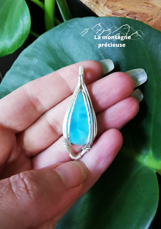 Pendentif en Larimar