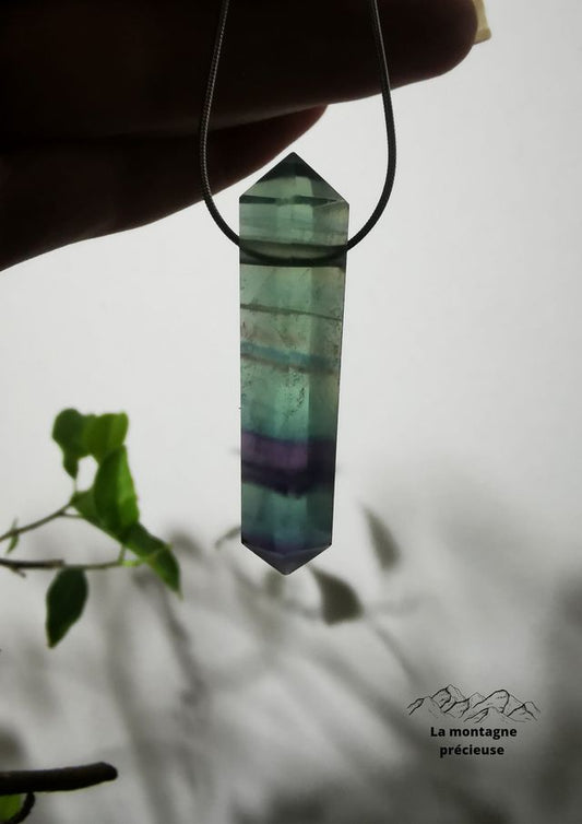 Pendentif en pointe de Fluorite