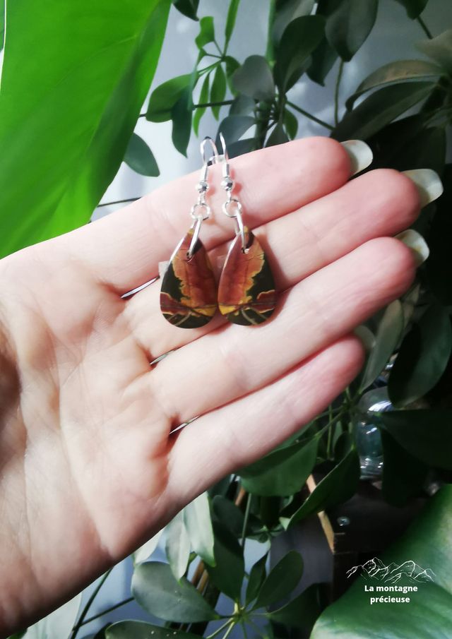 Boucles d'oreilles en Jaspe Cherry creek