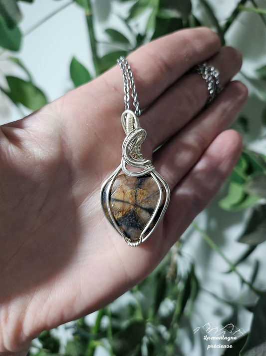 Pendentif en Chiastolite