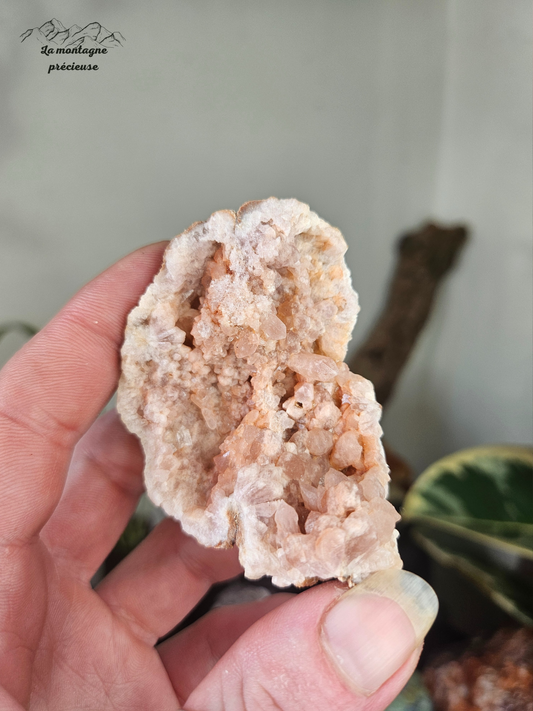 Géode en Améthyste rose