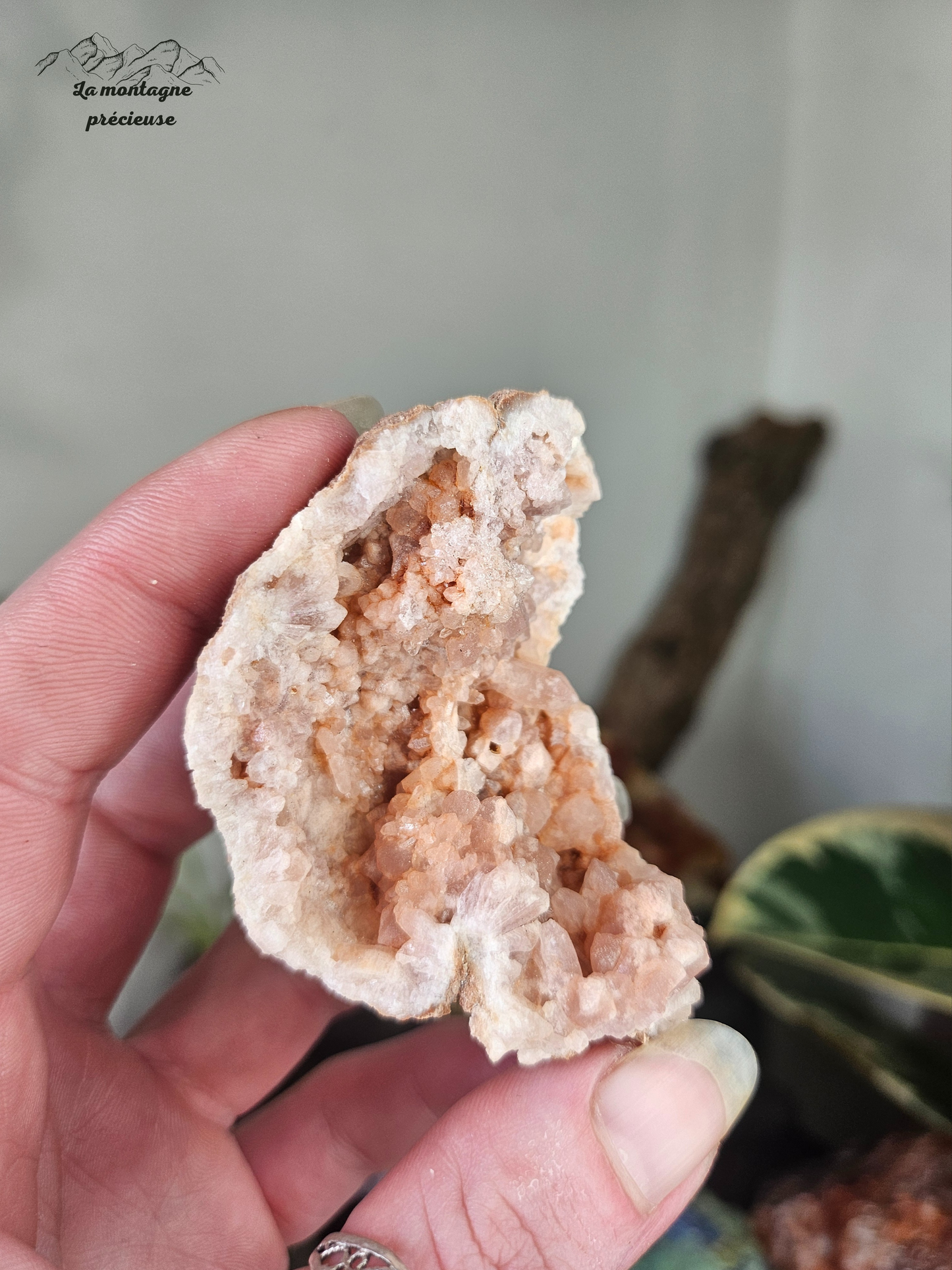 Géode en Améthyste rose