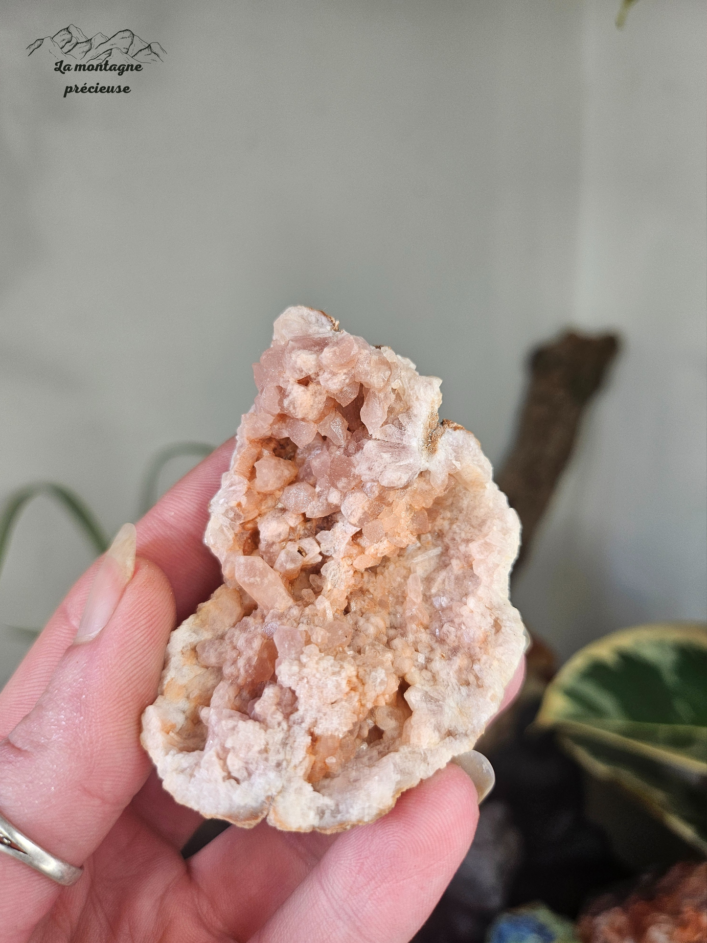 Géode en Améthyste rose