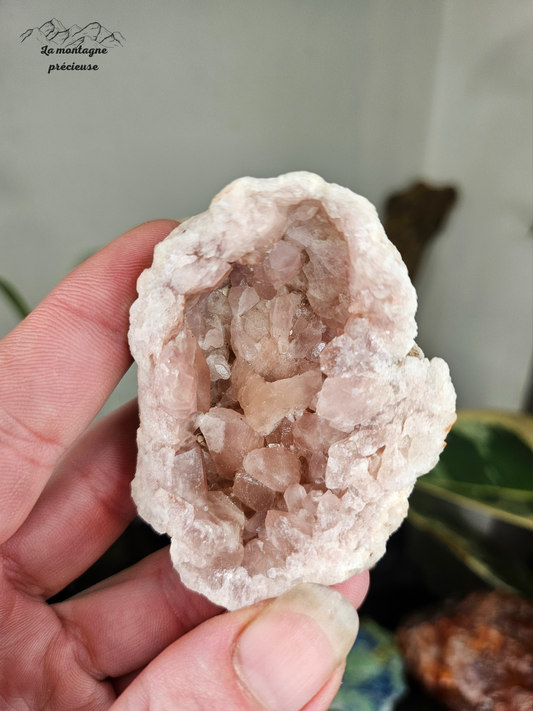 Géode en Améthyste rose