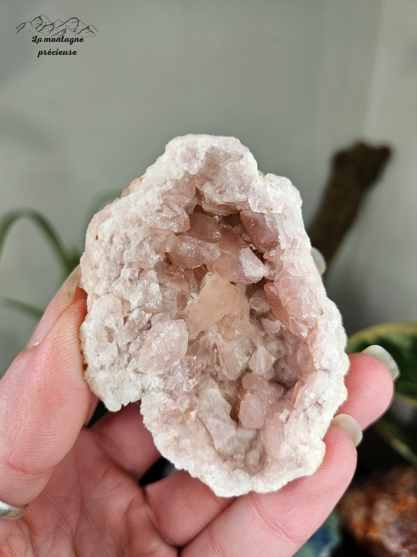 Géode en Améthyste rose