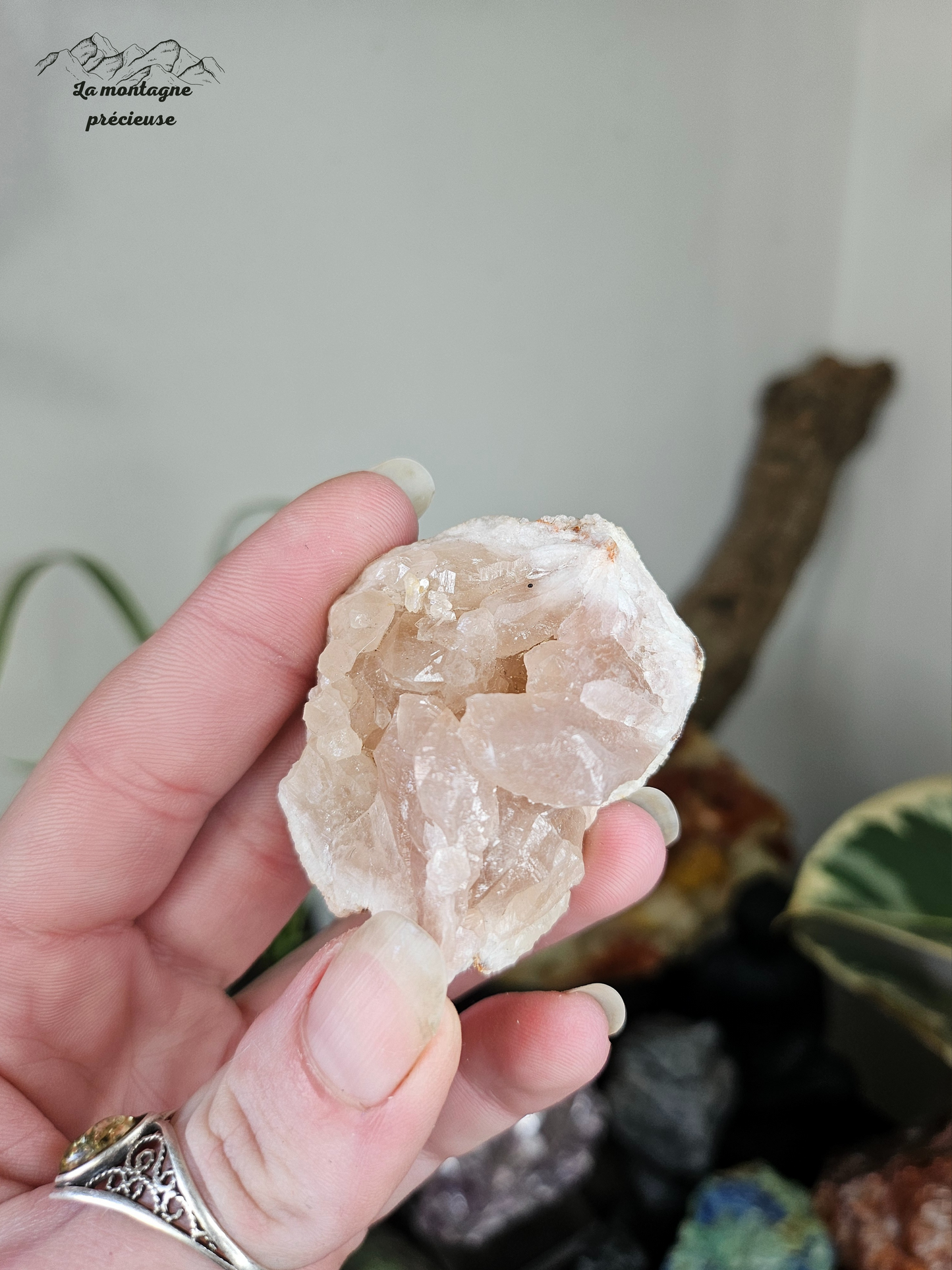 Géode en Améthyste rose